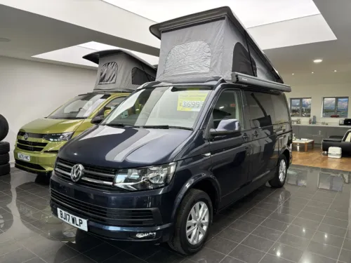 Photo of 2017 17 REG VW TRANSPORTER T6 HIGHLINE 5SP MANUAL T28 STARLIGHT BLUE – CAMPERVAN CONVERSION