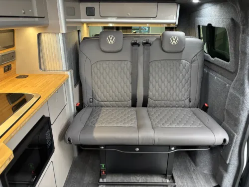 Photo 3 of 2026 75 REG VW T7 170PS 8SP AUTO COMMERCE PRO SWB TAILGATE – HEATED STEERING WHEEL, LED EXCLUSIVE REAR LIGHTS, PARKING PACKAGE PREMIUM PLUS, TOWBAR PREP – BRAND NEW CAMPERVAN CONVERSION – MOBIFRAME 112CM SLIDING BED