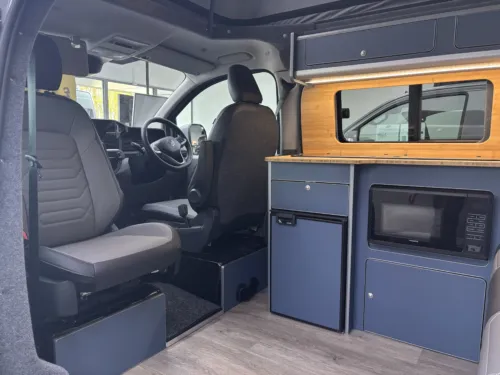 Photo 3 of 2025 75 REG VW T7 T32 150PS 8SP AUTOMATIC COMMERCE PRO SWB TAILGATE – HEATED STEERING WHEEL, LED EXCLUSIVE REAR LIGHTS, ‘STYLE’ FRONT SEATS – BRAND NEW CAMPERVAN CONVERSION – FIXED RIB BED, LEIGHTON VANS LV-S FRONT CHIN & SPLITTER