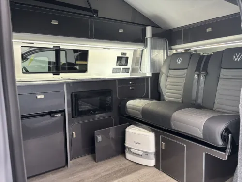Photo 2 of 2025 75 REG VW T7 150PS 8SP AUTOMATIC COMMERCE PRO SWB TAILGATE – HEATED STEERING WHEEL, LED EXCLUSIVE REAR LIGHTS, ‘STYLE’ FRONT SEATS – BRAND NEW “JOURNEY” CAMPERVAN CONVERSION – FIXED RIB BED