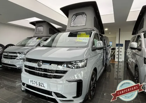 Photo of 2025 75 REG VW T7 110PS 6SP MANUAL COMMERCE PRO SWB BARN DOORS – ‘STYLE’ FRONT SEATS – BRAND NEW CAMPERVAN CONVERSION – FIXED RIB BED