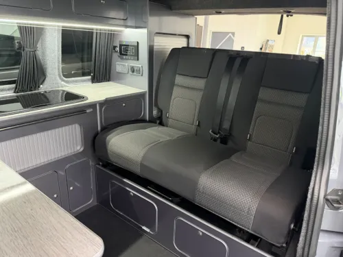 Photo 3 of 2022 22 VW TRANSPORTER T6.1 HIGHLINE 150PS 6SP MANUAL – PURE GREY – METALLIC GREY WOOD – LONDON ASH WORKTOP – JET BLACK FLOOR – ADAPTIVE CRUISE CONTROL – CLIMATIC AIR CONDITIONING – REB BED