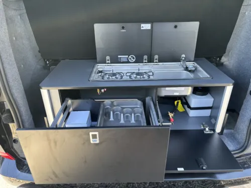 Photo 3 of 2026 26 REG VW T7 150PS 8SP AUTOMATIC COMMERCE PLUS SWB TAILGATE – LED EXCLUSIVE REAR LIGHTS, CONNECTIVITY PACKAGE, 70L FUEL TANK, T32 – BRAND NEW CAMPERVAN CONVERSION – FIXED FULL WIDTH 150CM RIB BED