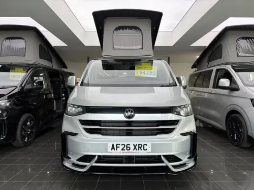 Photo 2 of 2026 26 REG VW T7 150PS 8SP T32 AUTOMATIC COMMERCE PLUS SWB BARN DOORS – BRAND NEW CAMPERVAN CONVERSION – FIXED RIB BED
