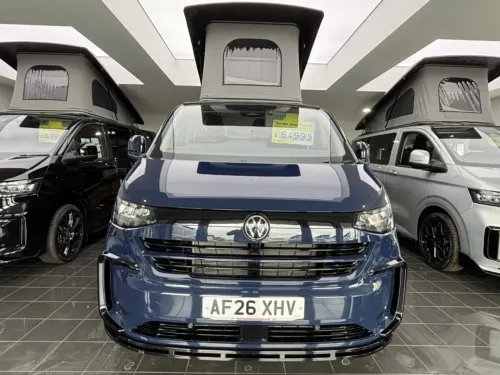 Photo 2 of 2026 26 REG VW T7 150PS 8SP T32 AUTOMATIC COMMERCE PRO SWB BARN DOORS – BRAND NEW CAMPERVAN CONVERSION – INDIGO BLUE