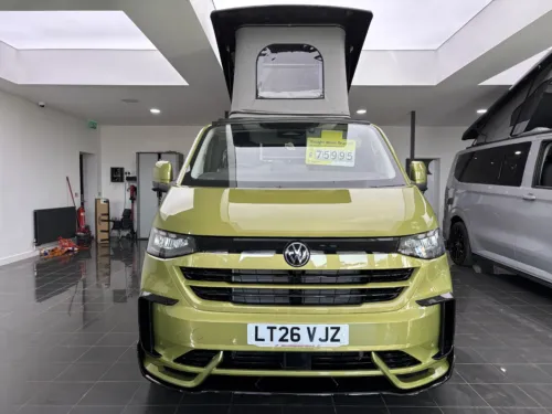 Photo 2 of 2026 26 REG VW T7 T32 4 MOTION 150PS 8SP AUTOMATIC COMMERCE PRO SWB TAILGATE – STANDARD CONVERSION – MOBIFRAME BED ON RAILS – WARM GREEN