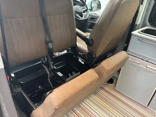 Photo 4 of 2022 22 REG VW T6.1 150DSG AUTOMATIC, BUSINESS PACK, SWB, TAILGATE – CAMPERVAN CONVERSION – STONE BLUE & CANDY WHITE