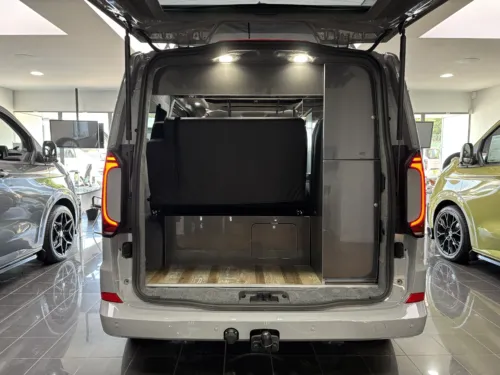 Photo 4 of 2026 26 REG VW T7 150PS 8SP AUTOMATIC COMMERCE PRO SWB TAILGATE – LED EXCLUSIVE REAR LIGHTS, TOWBAR, T30, PARKING PACKAGE PREMIUM, CARPETED CAB – BRAND NEW FULLY-OFF GRID CAMPERVAN CONVERSION – STONE GREY