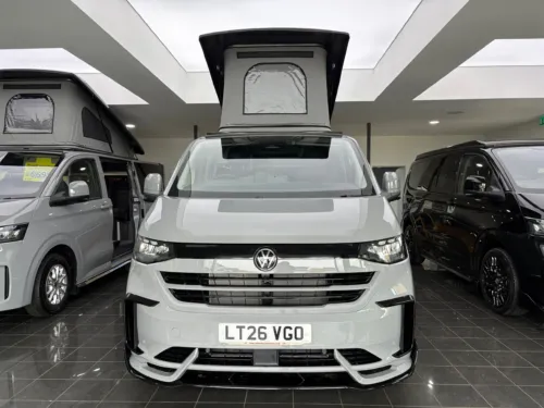 Photo 3 of 2026 26 REG VW T7 110PS 6SP MANUAL COMMERCE PRO SWB TAILGATE – STANDARD CONVERSION – FIXED RIB BED – STONE GREY