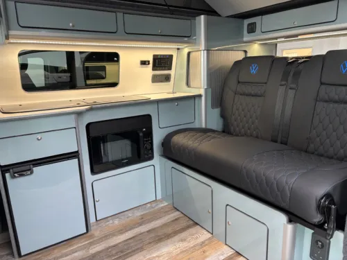 Photo 2 of 2026 26 REG VW T7 110PS 6SP MANUAL COMMERCE PRO SWB TAILGATE – STANDARD CONVERSION – FIXED RIB BED – STONE GREY