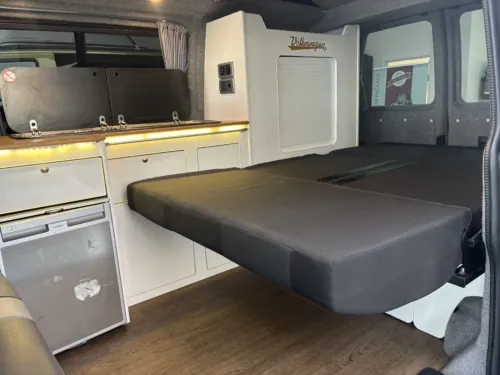 Photo 4 of 2016 16 REG VW T5.1 102PS 5 SP MANUAL, HIGHLINE, SWB, BARN DOORS – CAMPERVAN CONVERSION