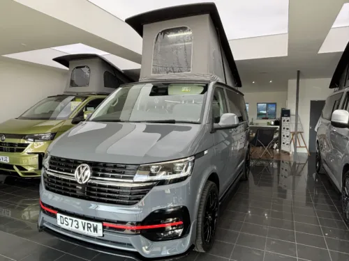 Photo 1 of 2023 73 REG VW T6.1 204DSG HIGHLINE, SWB, TAILGATE – REAR CAMERA, LED LIGHTS, HEATED SEATS, T30 – CAMPERVAN CONVERSION
