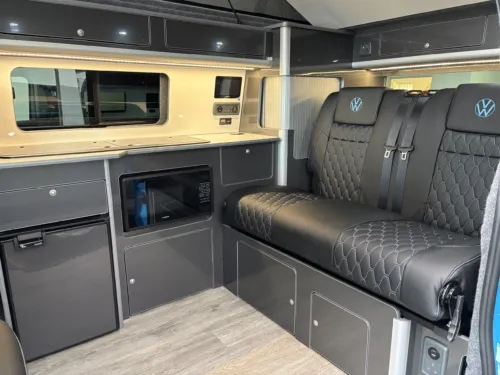 Photo 3 of 2026 26 REG VW T7 150PS 8SP T30 AUTOMATIC COMMERCE PLUS SWB TAILGATE – BRAND NEW CAMPERVAN CONVERSION – FIXED RIB BED – LIGHT BLUE