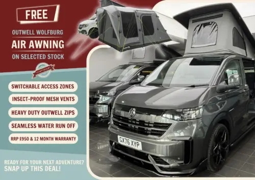 Photo of 2026 76 REG VW T7 170PS 8SP AUTOMATIC COMMERCE PRO, SWB, TAILGATE – OFF GRID CONVERSION – FIXED RIB BED – GRAPHITE DUST