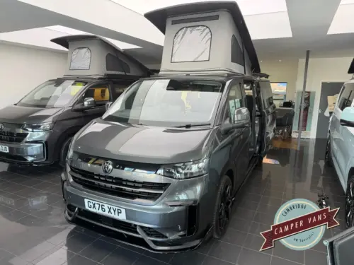 Photo of 2026 26 REG VW T7 170PS 8SP AUTOMATIC COMMERCE PRO, SWB, TAILGATE – OFF GRID CONVERSION – FIXED RIB BED – GRAPHITE DUST