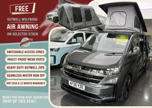 Photo of 2026 26 REG VW T7 150PS 6SP MANUAL COMMERCE PRO SWB TAILGATE – CLASSIC CONVERSION – FIXED RIB BED – GRAPHITE DUST