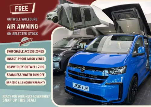 Photo of 2026 26 REG VW T7 170PS 8SP AUTOMATIC COMMERCE PRO SWB TAILGATE – CLASSIC CONVERSION – FIXED RIB BED – MID BLUE